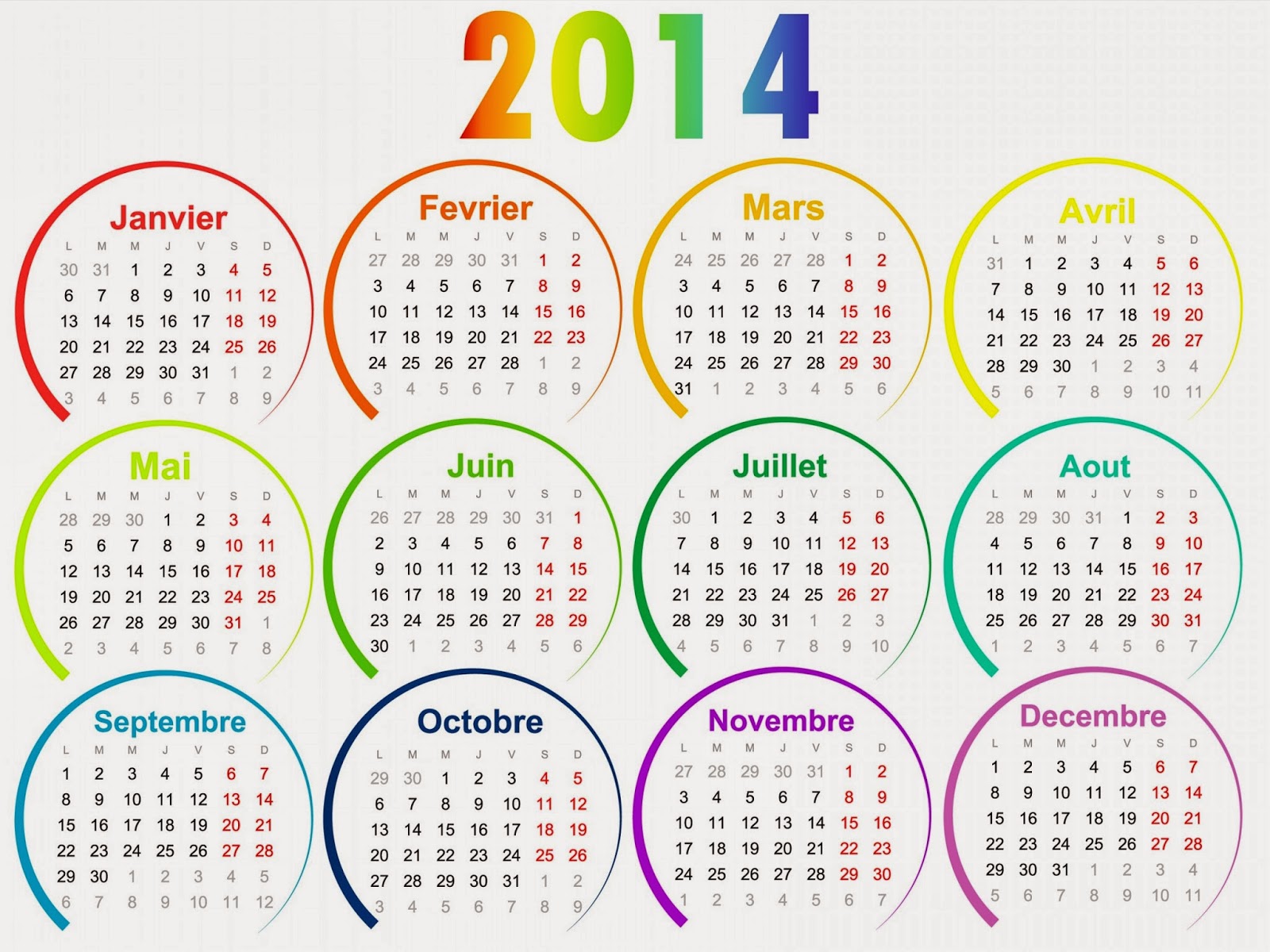 Graafix!: Year 2014 Calendar
