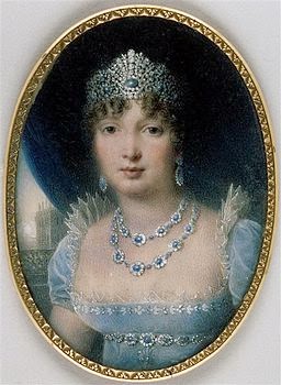 Miniature of Caroline Bonaparte Murat by Jean-Baptiste Isabey