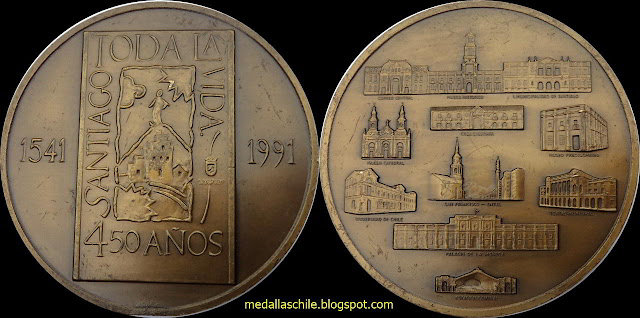 Medalla 450 Años de Santiago