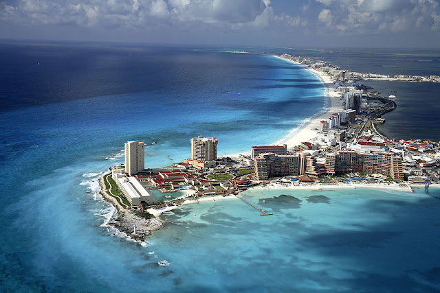 Cancun beaches view Cancun resorts in Mexico offers great beach vacations