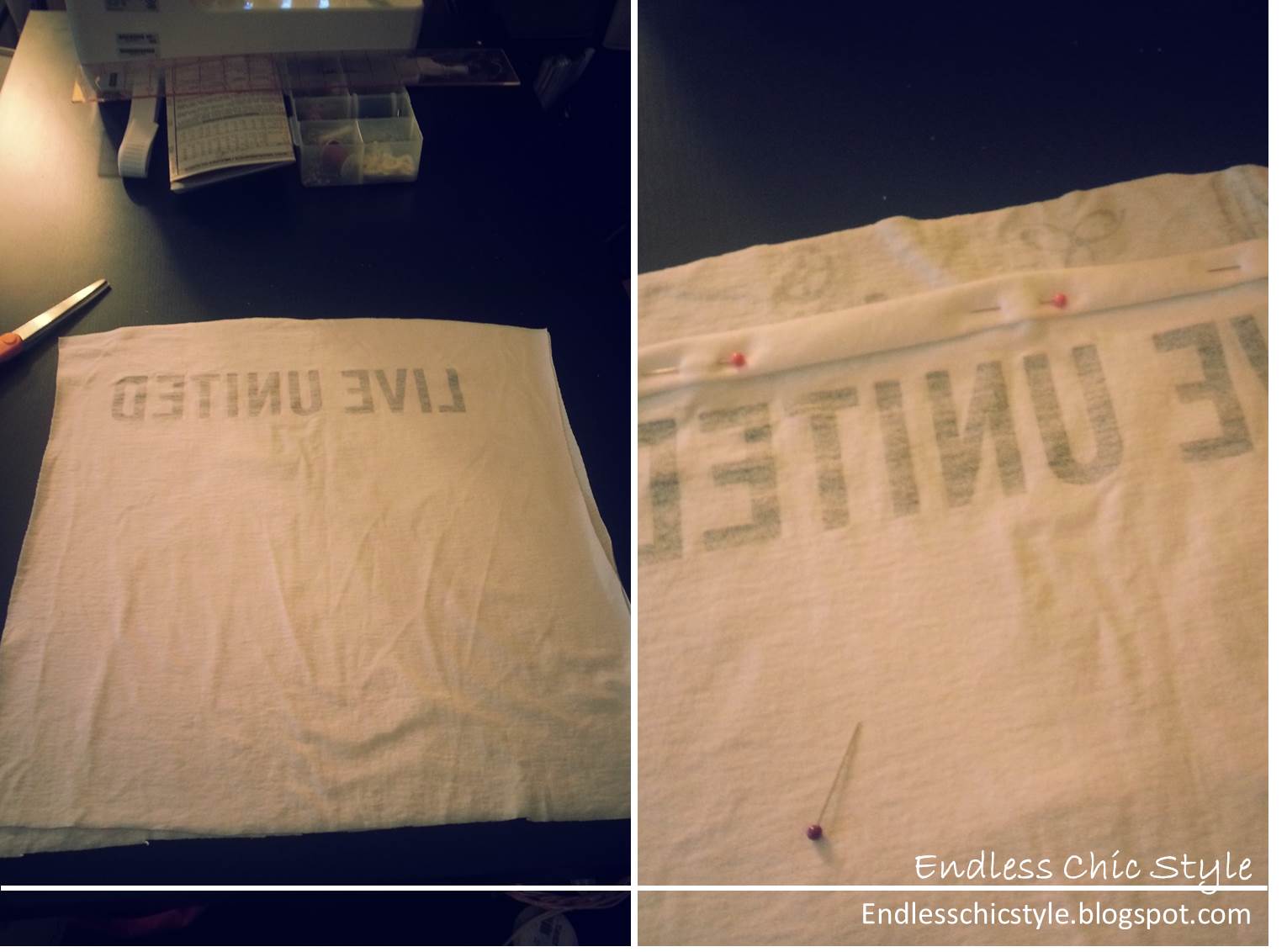 Endless Chic Style : DIY | How To Sew a Peplum Top Using Two T-Shirts