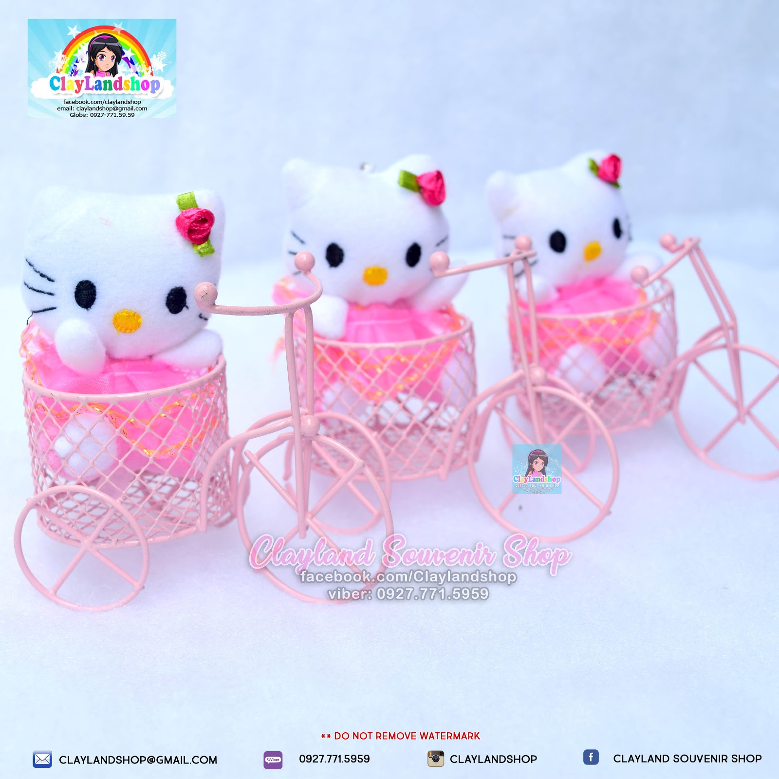 Clayland Souvenir Shop Hello Kitty In A Bike/Bicycle Souvenir