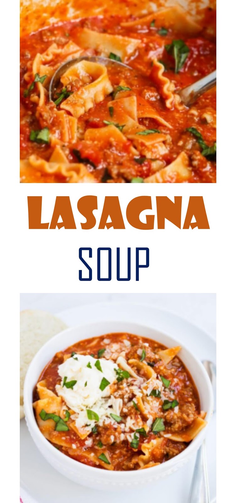 673 Reviews: THE BEST EVER #Recipes >> LASAGNA SOUP - .....