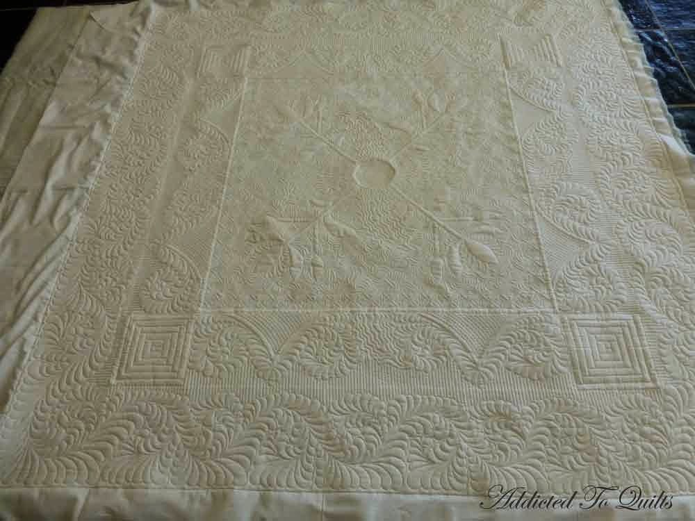 Addicted To Quilts Pink and White Quilt