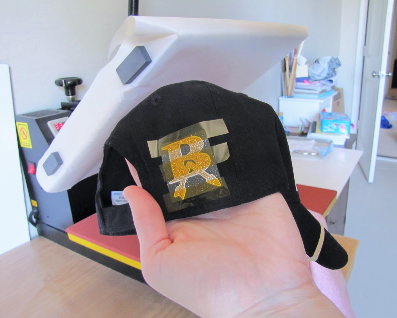 How to Heat Press a Hat No Special Attachment Needed (Silhouette HTV