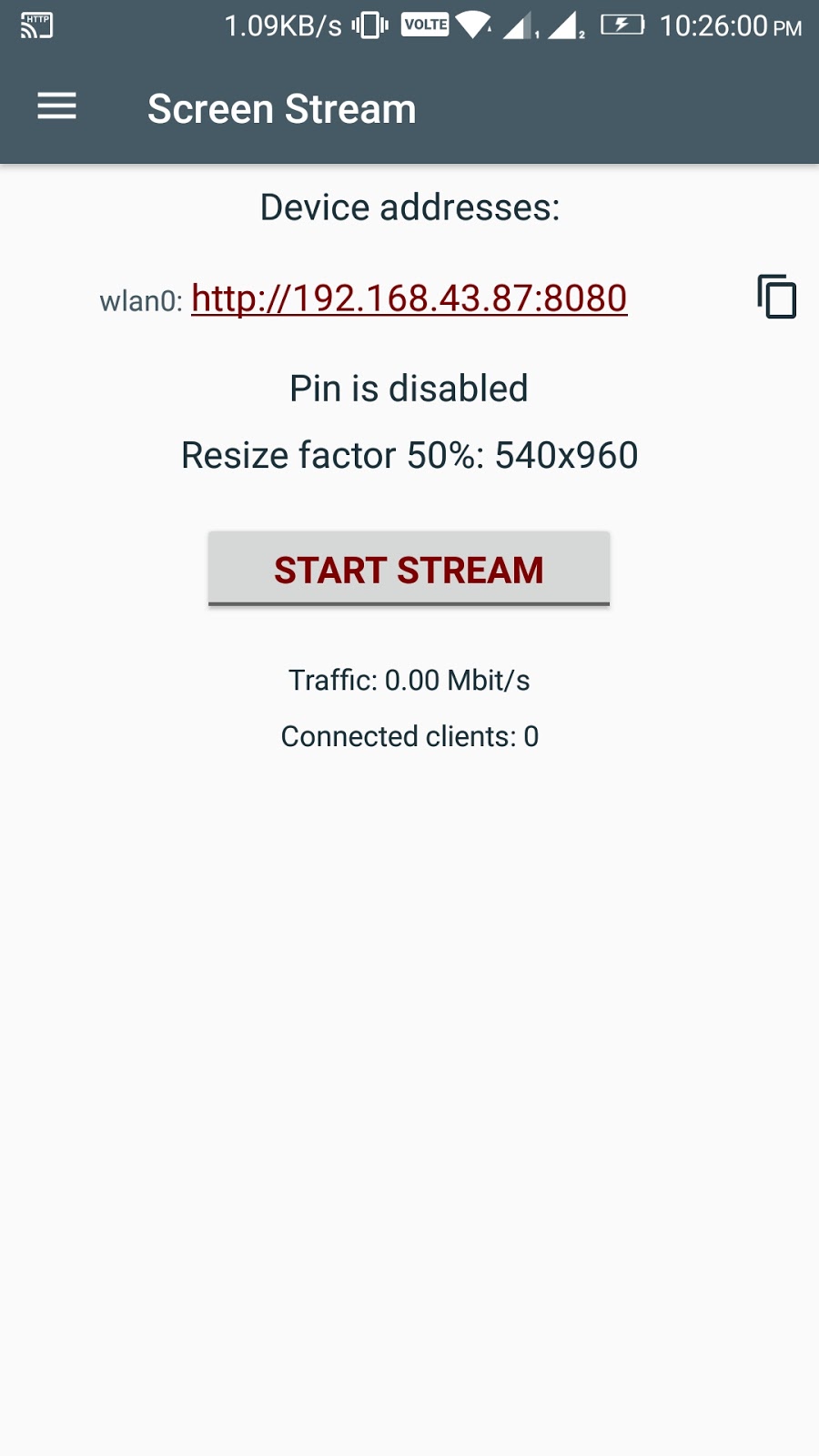 screen stream over http screen mirror over http
