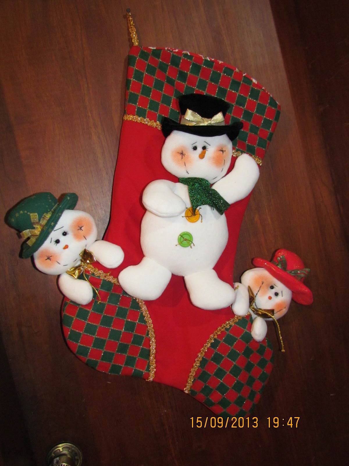 Artes y manualidades de Mónica Beltrán : Bota Navideña Familia Reno