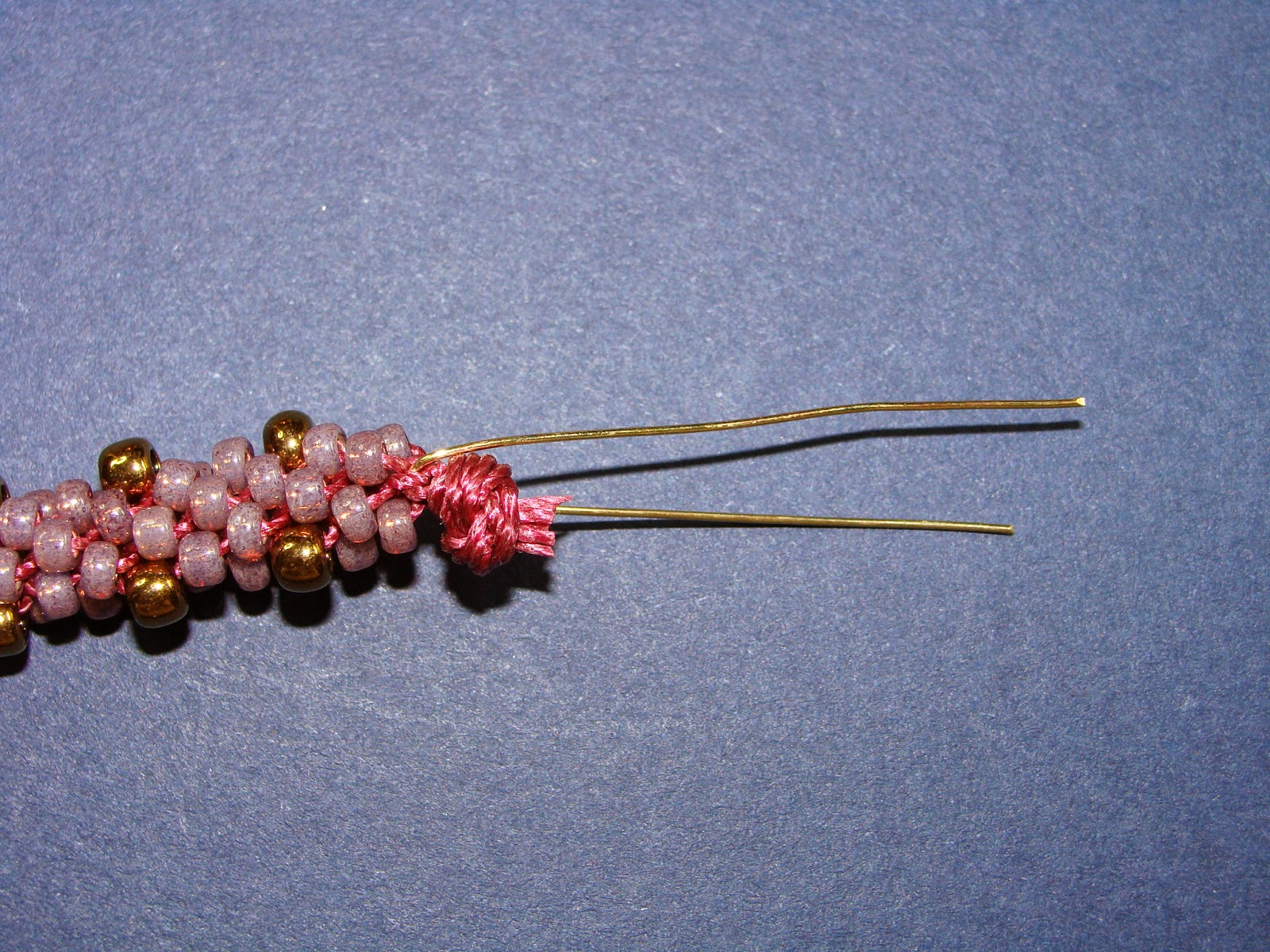 Beaded Girl How to attach a bead cap to a beaded Kumihimo or crochet rope