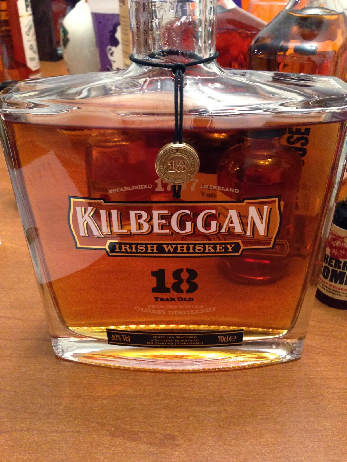 Kilbeggan 18 Irish Whiskey