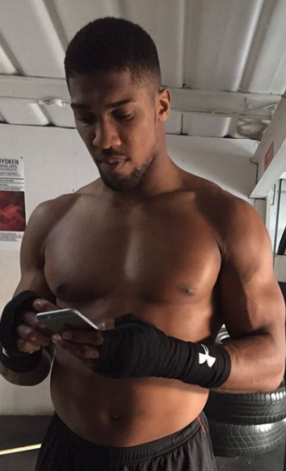 The thirst is real! Lol. See what a chic left on boxer Anthony Joshua