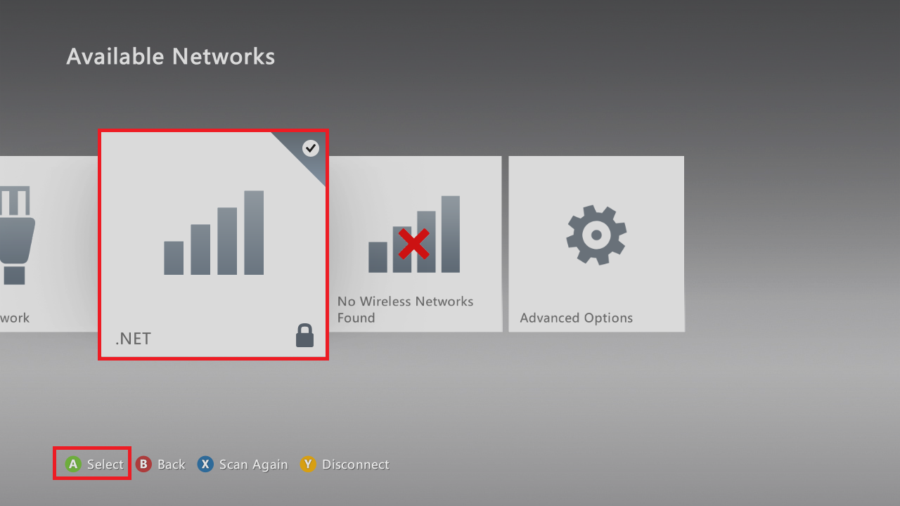 Selected net. Selected net