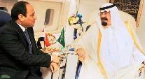 مصر - لقاء الرئيس المصرى عبد الفتاح السيسي بالعاهل السعودي على متن طائرته 