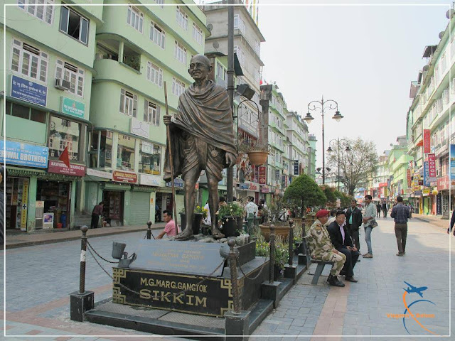 Gangtok, a capital de Sikkim na Índia