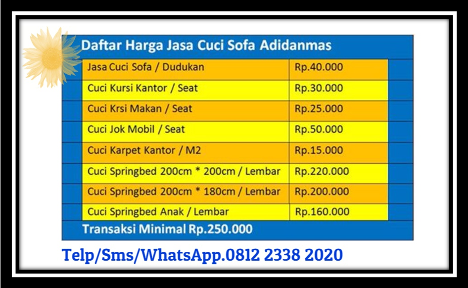 Cuci Sofa Jakarta Barat | 0812 2338 2020 | Cuci Springbed Jakarta