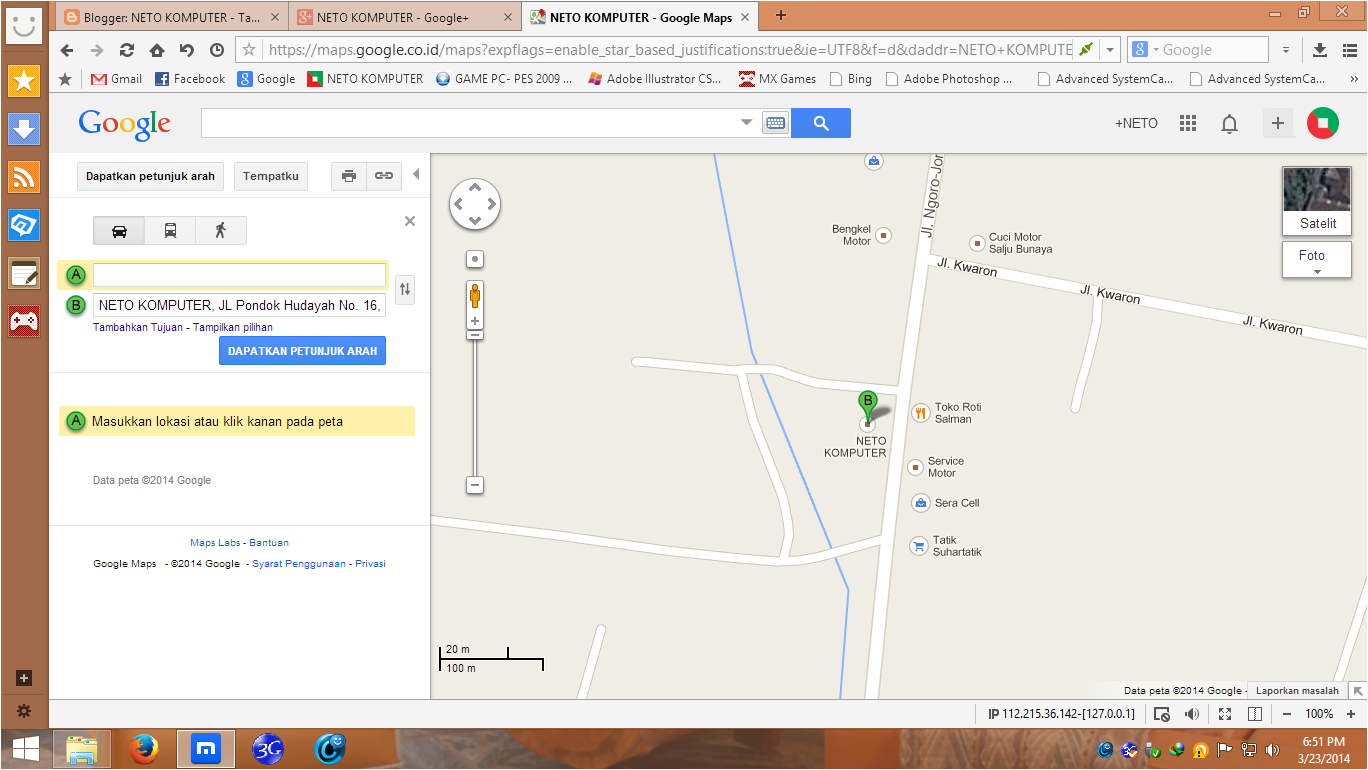 NETO KOMPUTER Lokasi NETO Di Google Maps