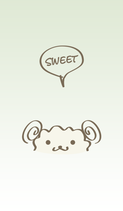 Lovely sheep simple theme