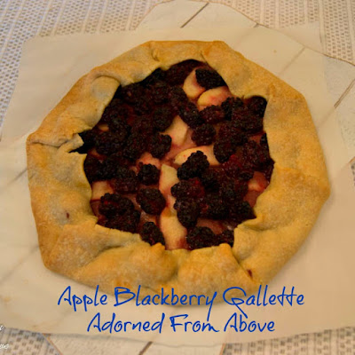 Apple Blackberry Galette / Sugar Free or Not Print Recipe  Ingredients:  1 Granny Smith Apple, peeled, cored, and sliced very thin 2 cups blackberries 2 tsp butter melted 1/8 tsp salt 1/4 cup Copycat Gentle Sweet, or stevia, Splenda, Swerve, or Sugar 1 Pillsbury Pie Crust  Directions:  Preheat the oven to 375 degrees.  Lay you pie crust on a piece of parchment on a baking sheet  Put you apples and blackberries in a bowl and add the butter, salt, and sweetener and stir together.  Lay the apples on the pie crust starting at the center in a circular pattern leaving 2 inches from the edge free to fold over the apples and blackberries   Then pour the blackberries over the apples  Next, fold the pie crust over the edge of the apples and blackberries.  Bake for 45 to 55 minutes, until the crust is done and lightly browned.  Let sit for at least 10 minutes before cutting to let the juices firm up  Serves 8  with sugar 7 points without sugar 5 points