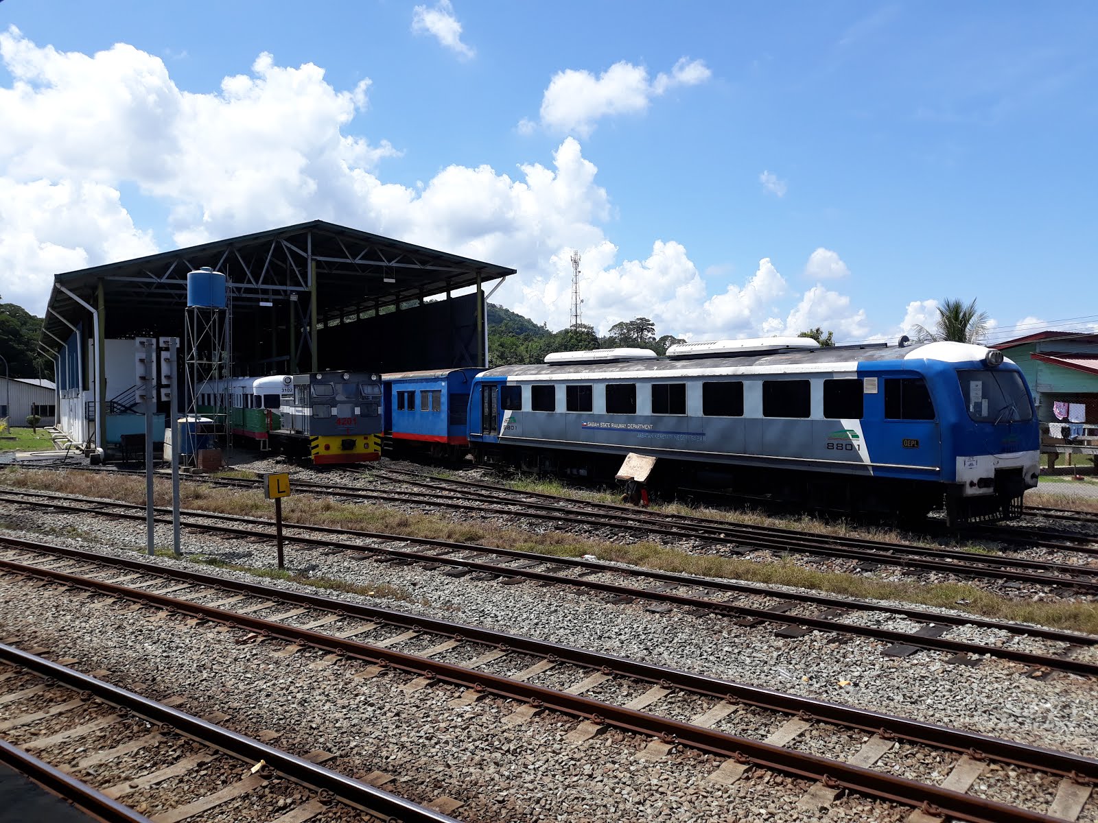 Sabah State Railway: Tenom to Tanjung Aru (Kota Kinabalu) by train