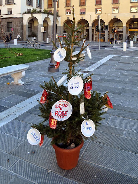 Christmas tree, piazza Grande, Livorno