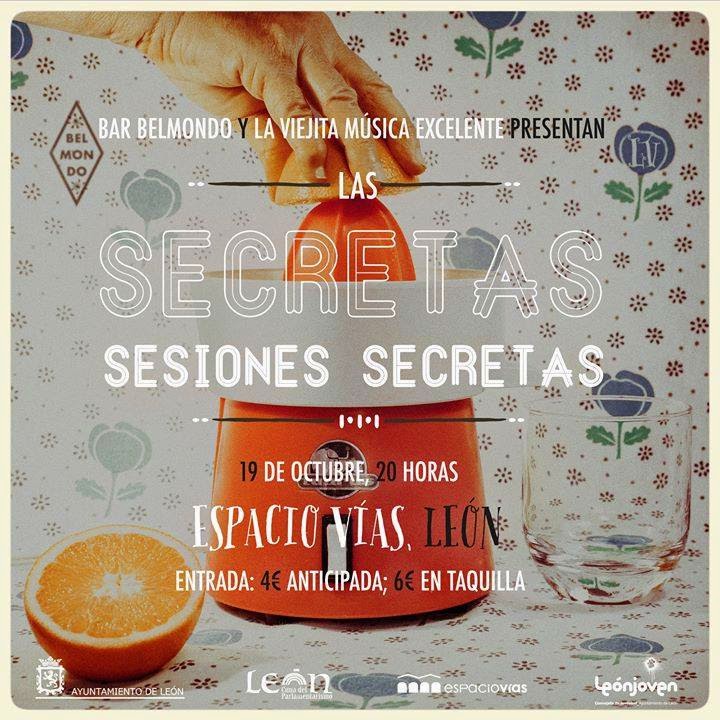 Secretas Sesiones Secretas. Cartel de Pedro García.