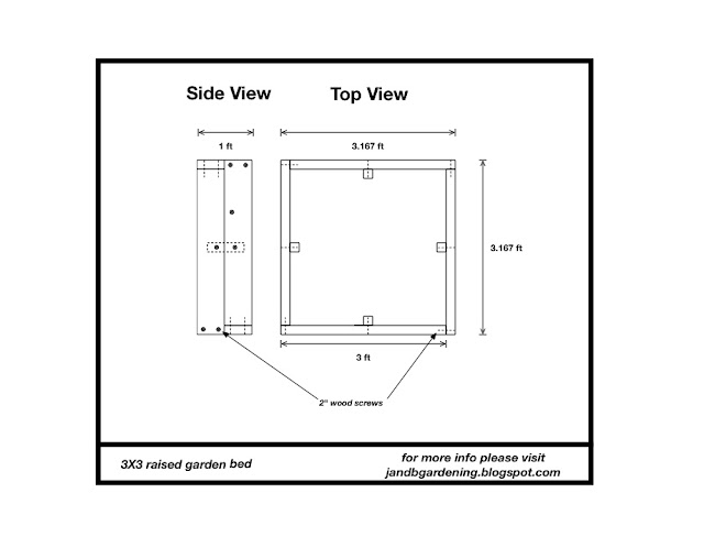 J & B Gardening: Raised Garden Bed Plan