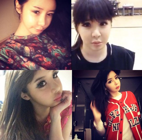 A look at Park Bom's selca updates through the past 8 months.