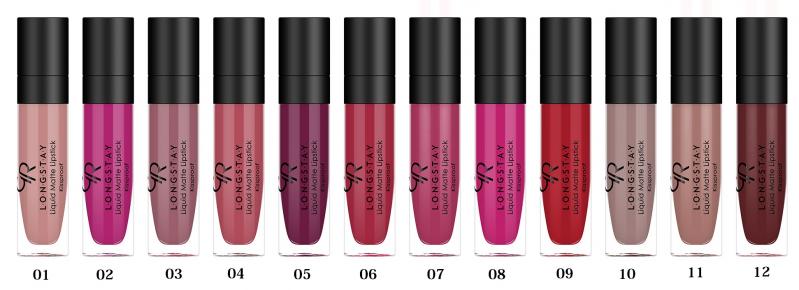 Golden Rose : Longstay Liquid Matte Lipsticks 02, 07, 08, 09 Review & Swatches - Avis Golden Rose : Longstay Liquid Matte Lipsticks 02, 07, 08, 09 Review & Swatches - Avis