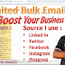 Do Unlimited Bulk Email For Boost Your Business Campaign & Boosting