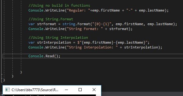 C# Basics-Part 5(Working with strings)