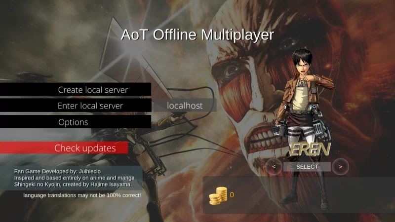 Attack on Titan V2.0 Mod Full Unlock By Taufiq