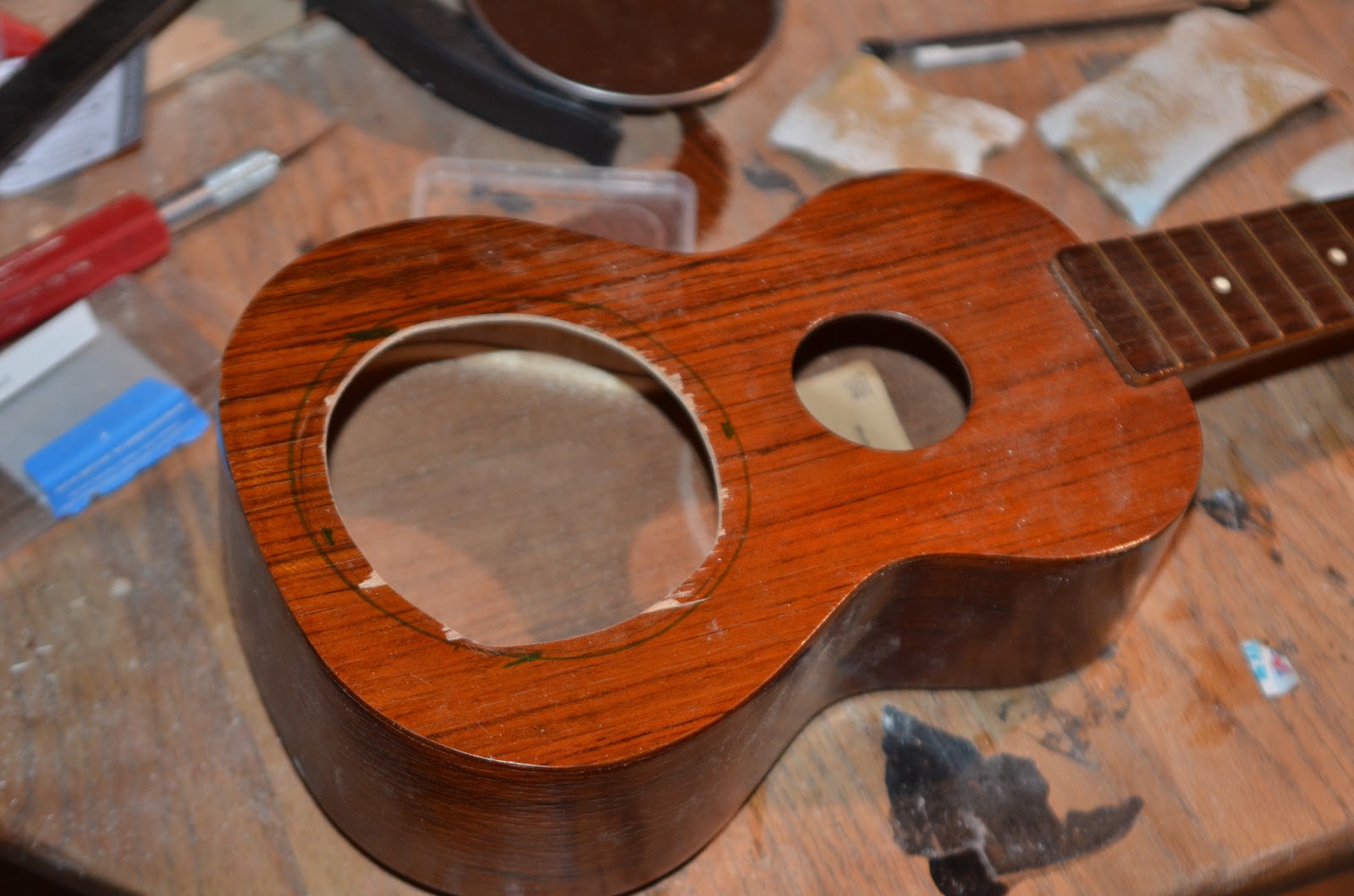 UKEonomics Homemade Resonator Ukulele w/ instructions