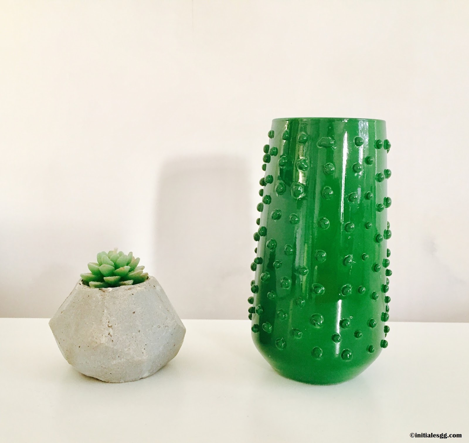 {DIY} Mon vase cactus home made ! Initiales GG
