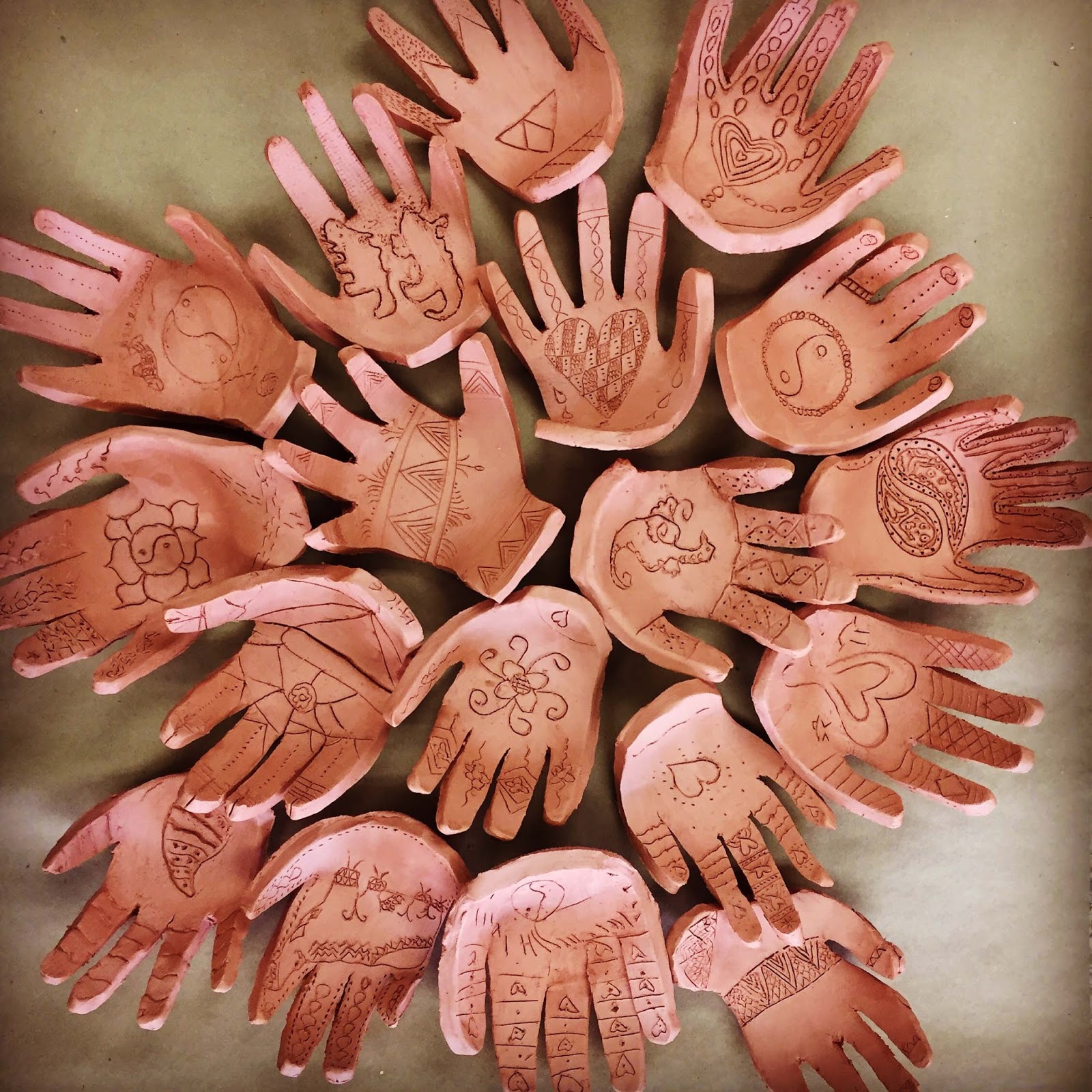 Hey, That's My Art Teacher Red Clay Hands