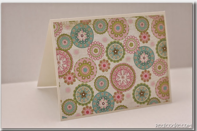 Super simple and easy to put together homemade birthday card from www.realcoake.com Homemade Birthday Card