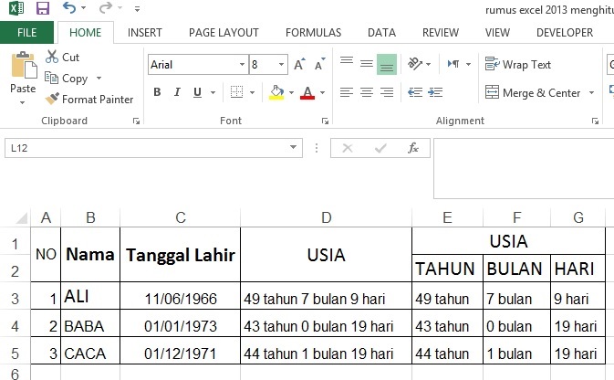 Keuntungan Menghitung Usia Anak