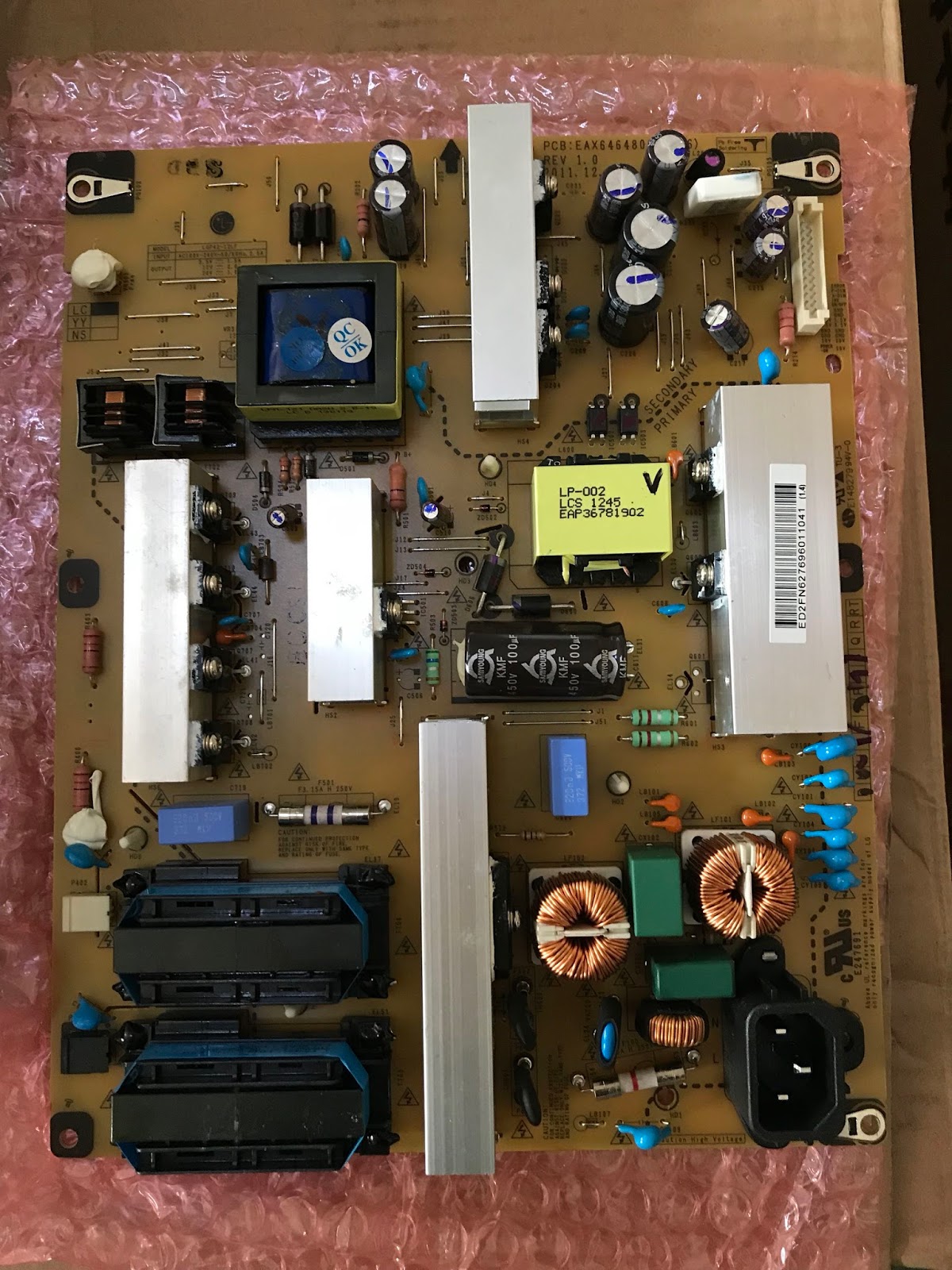 LGP4212LF para LG 42C5560UE 37" 42" LCD TV Power Supply Board