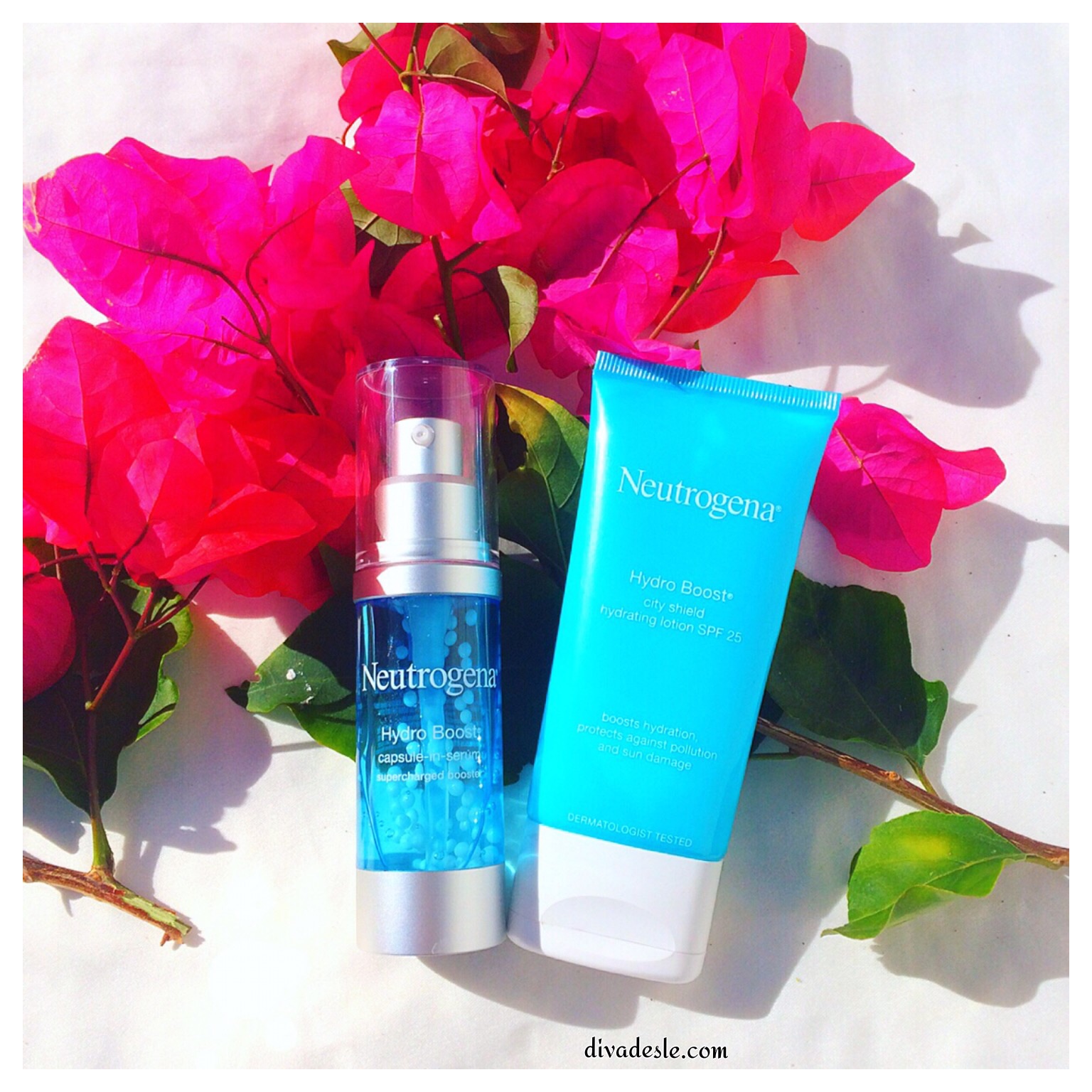 Neutrogena Hydro Boost Capsule Serum and City Shield Hydrating Lotion Review - Diva