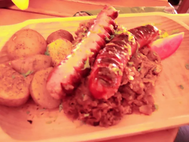 What to eat in Gdansk Poland: Polish sausage