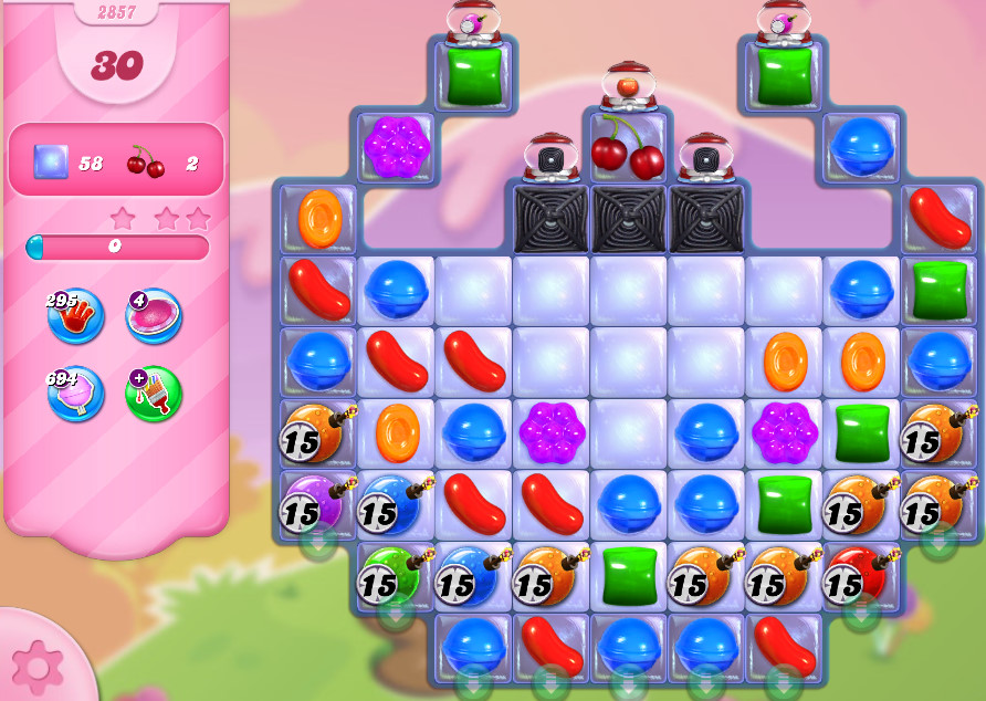 Candy Crush Saga level 2857 Candy Crush Saga level 2857