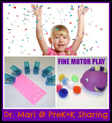 photo of: Dr. Mari on Fine Motor Play at PreK+K Sharing (the 18th of Every Month) 