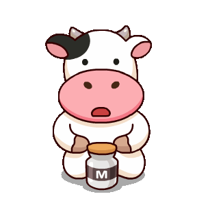 LINE Official Stickers - Momo Cow: Daily Life 2 Example with GIF Animation