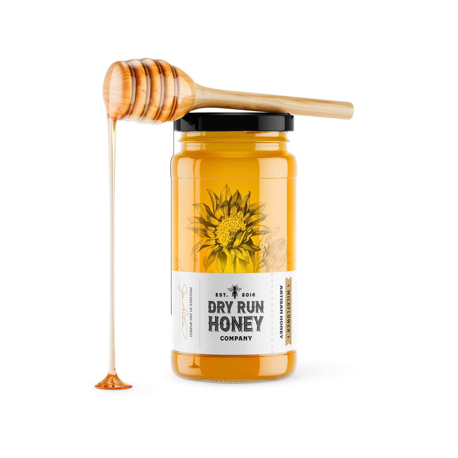 Dry Run Honey Company Wildflower Honey Packaging Of The World