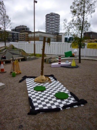 Hole 6 of the Putt Putt #2 Crazy Golf course in Croydon, London TURF Projects Putt Putt #2 Crazy Golf course at Platform Ruskin Square in Croydon
