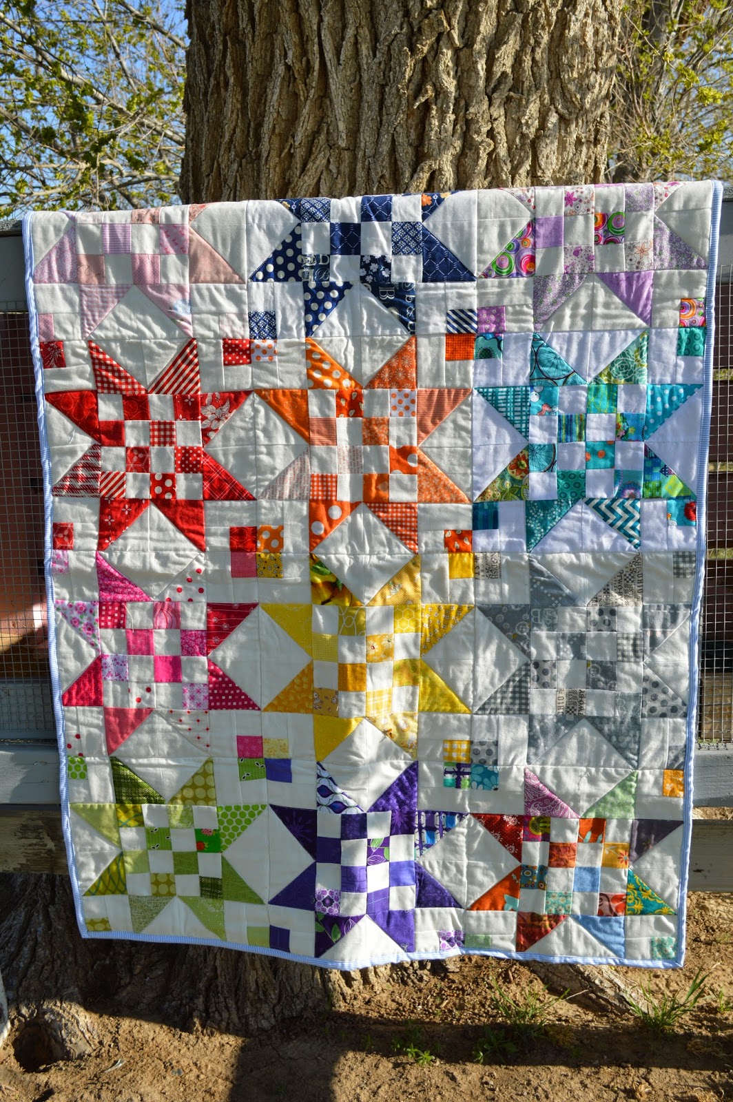 THE QUILT BARN Scrap Jar Stars Guild Quilt