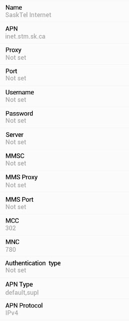 SaskTel APN Settings for Android