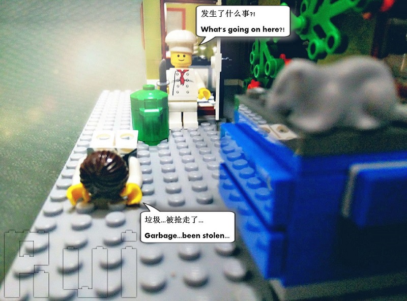 Lego Robbery - Garbage been stolen
