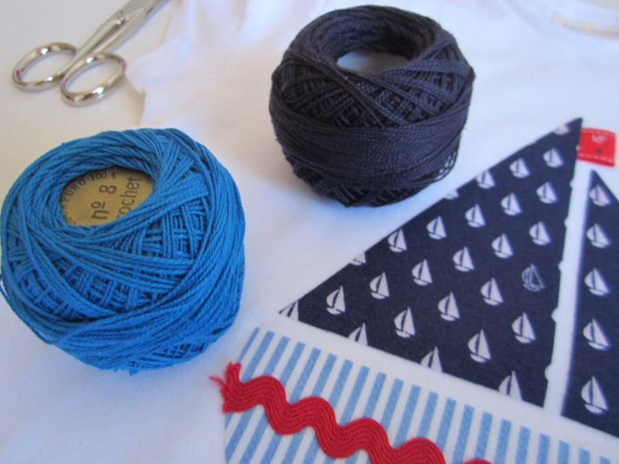 mis nancys, mis peques y yo, tutorial aplique camiseta hilos