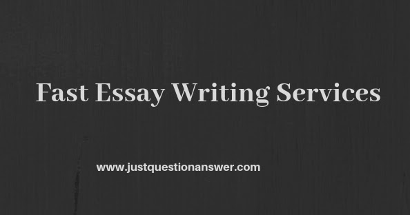 Fast essay writing services