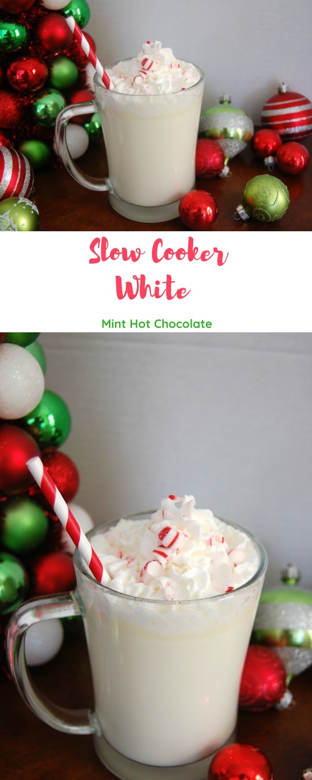 Slow Cooker White Mint Hot Chocolate