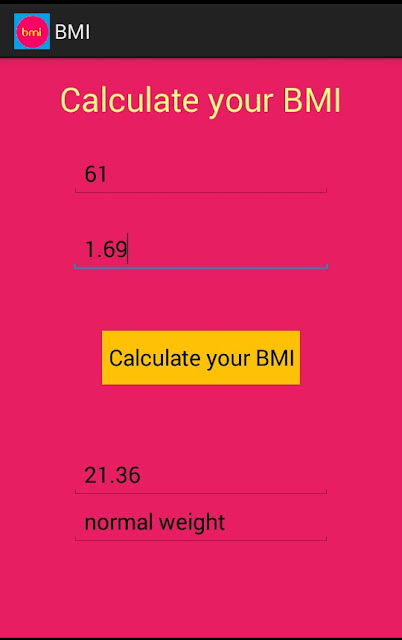 BMI-Calculator-Android-App 